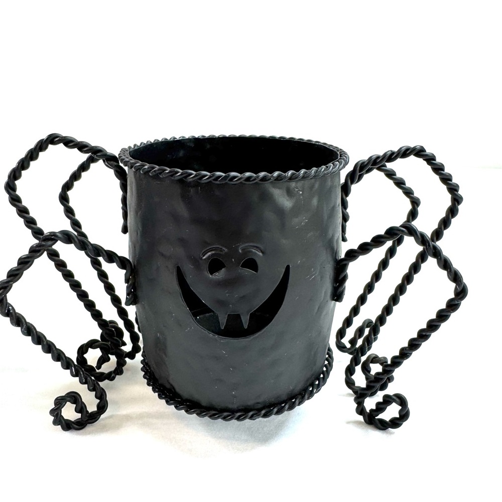 Halloween Mini Spooky Spider Candle Holder Set Spider Decor - Picture 4 of 11